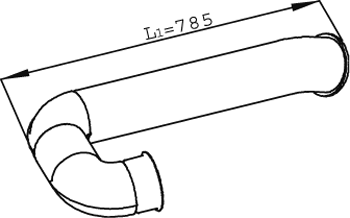 Tubo de escape DINEX 68713