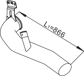 Tubo de escape DINEX 68715