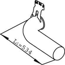 Tubo de escape DINEX 68716
