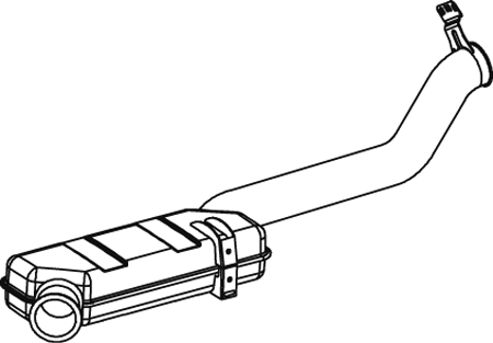 Silenciador posterior DINEX 68718