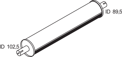 Silenciador central/posterior DINEX 80310