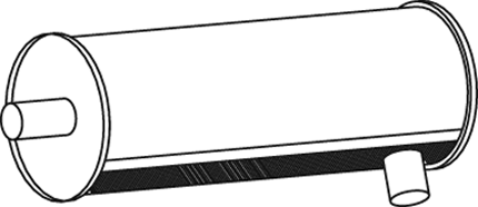 Silenciador central/posterior DINEX 80325