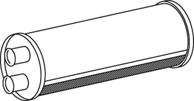Silenciador central/posterior DINEX 80408