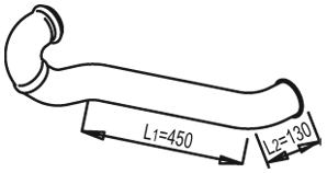 Tubo de escape DINEX 81624