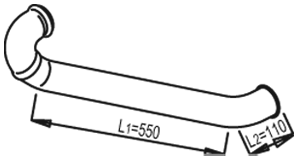 Tubo de escape DINEX 81625
