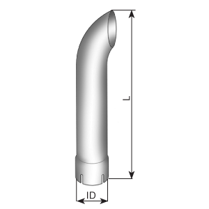 Tubo de escape, universal DINEX 91401