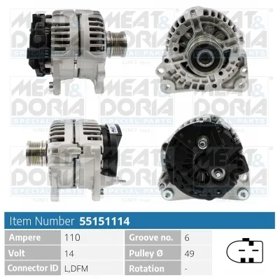 Alternador Vw MULTIVAN T5 · Vw TRANSPORTER T5 Platform/Chassis (7JD, 7JE, 7JL, 7JY, 7JZ, 7F · Vw TRANSPORTER T5 Van