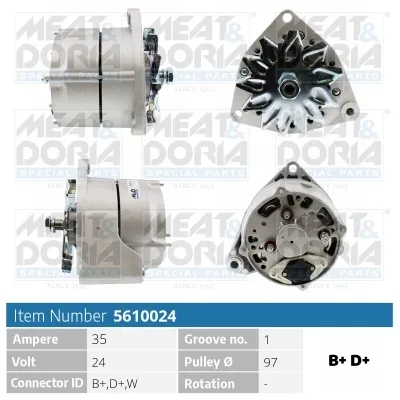 Alternador MEAT & DORIA 5610024
