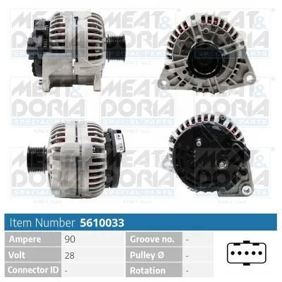 Alternador MEAT & DORIA 5610033