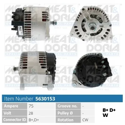 Alternador MEAT & DORIA 5630153
