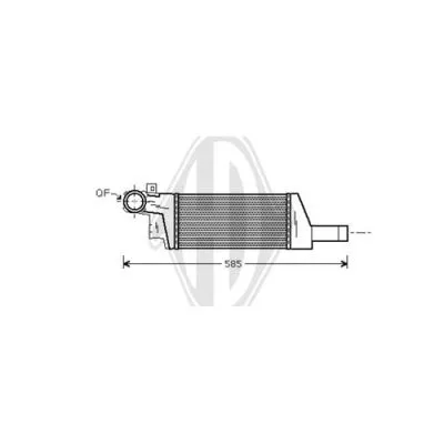 Radiador de aire de admisión DIEDERICHS DCA1059