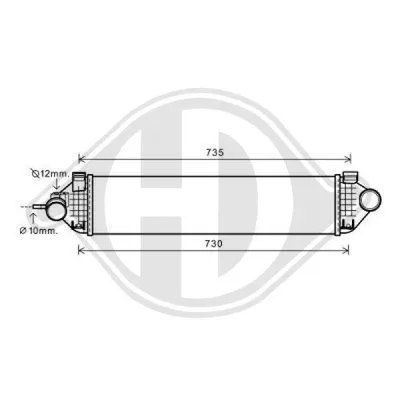Radiador de aire de admisión Ford C-MAX II · Ford GRAND C-MAX · Ford FOCUS III