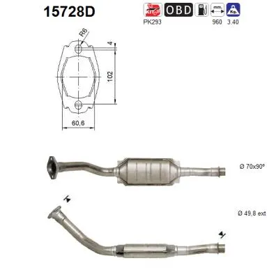 Catalizador Peugeot 306 Hatchback · Peugeot 306 · Peugeot 306 Break