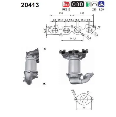 Catalizador Ford FIESTA V · Ford FUSION