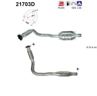 Catalizador Vauxhall ASTRA Mk IV Hatchback · Vauxhall ASTRA Mk IV Estate · Opel ZAFIRA A MPV