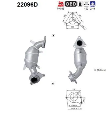 Catalizador Honda ACCORD VII · Honda ACCORD VII Tourer