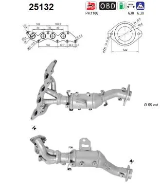 Catalizador Mazda 6 Hatchback · Mazda 6 Estate · Mazda 6 Saloon