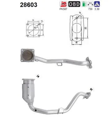 Catalizador Peugeot 307 · Peugeot 307 SW · Peugeot 307 Break