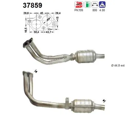 Catalizador Vw POLO II · Vw POLO Coupe · Vw POLO CLASSIC