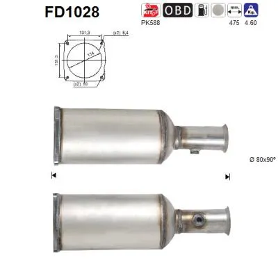 Filtro de partículas AS FD1028