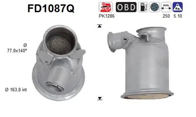 Filtro de partículas Seat LEON ST · Vw GOLF VII Variant · Audi A3 Limousine