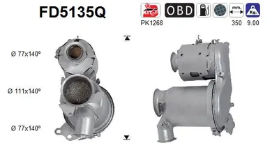 Filtro de partículas Seat LEON ST · Vw GOLF VII Variant · Audi A3 Limousine
