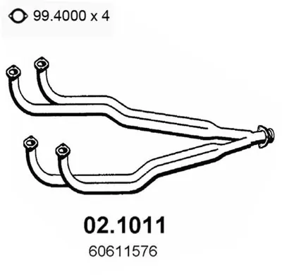 Tubo de escape Alfa Romeo 145 · Alfa Romeo 146