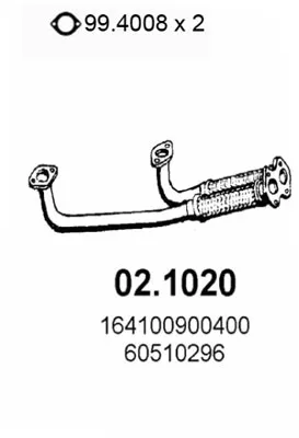Tubo de escape Alfa Romeo 164