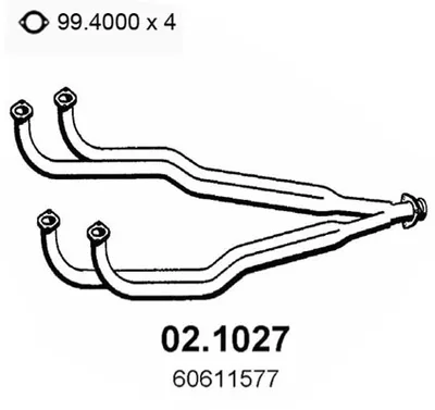 Tubo de escape Alfa Romeo 145 · Alfa Romeo 146