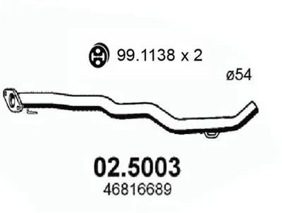 Tubo de escape Alfa Romeo 147