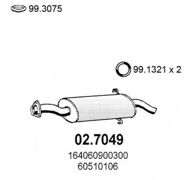 Silenciador posterior Alfa Romeo 164