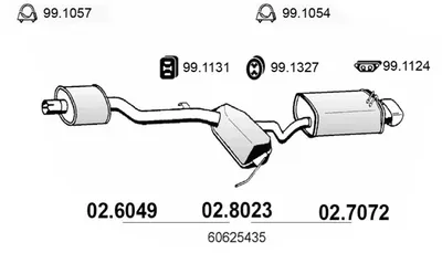 Silenciador central/posterior Alfa Romeo 155 · Alfa Romeo 146