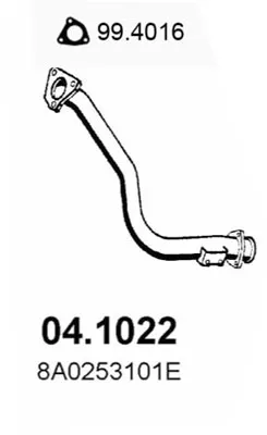 Tubo de escape Audi 80 B4 Saloon · Audi 80 B4 Avant