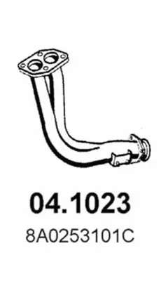Tubo de escape Audi 80 B4 Saloon · Audi 80 B4 Avant · Audi CABRIOLET B3