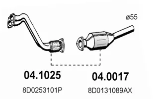 Tubo de escape Audi A4 B5 · Audi A6 C5 · Audi A6 C5 Avant