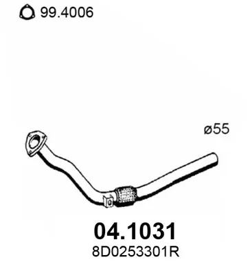 Tubo de escape Audi A4 B5 · Audi A6 C5 · Audi A6 C5 Avant