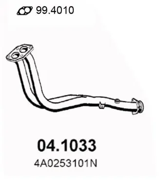 Tubo de escape Audi 100 C4 Saloon · Audi 100 C4 Avant · Audi A6 C4