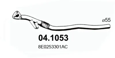 Tubo de escape Audi A4 B6 · Audi A4 B6 Avant