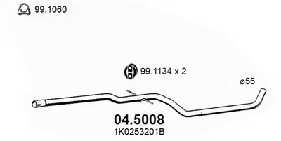 Tubo de escape Audi A3 · Audi A3 Sportback · Seat ALTEA
