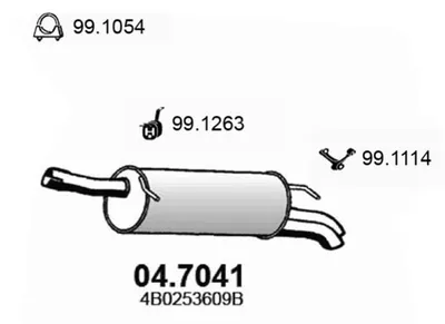 Silenciador posterior Audi A6 C5 · Audi A6 C5 Avant