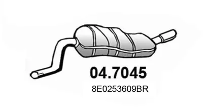 Silenciador posterior Audi A4 B6 · Audi A4 B6 Avant · Audi A4 B6 Convertible