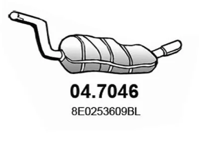 Silenciador posterior Audi A4 B6 · Audi A4 B6 Avant · Audi A4 B6 Convertible
