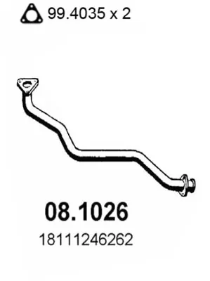 Tubo de escape Bmw 2500-3.3 · Bmw 2.5-3.2 Coupe · Bmw 5