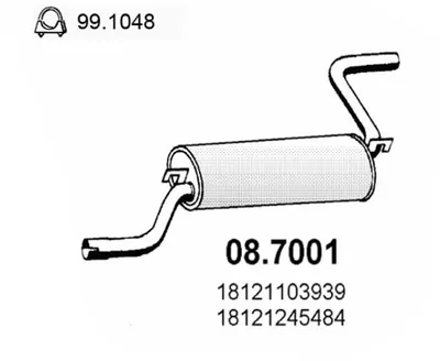Silenciador posterior Bmw 1502-2002