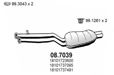 Silenciador posterior Bmw 3 · Bmw 3 Coupe · Bmw 3 Convertible