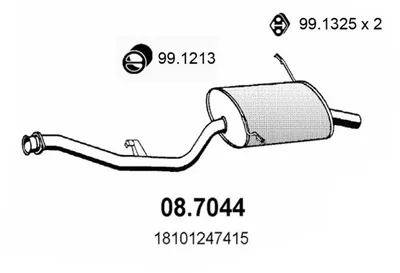 Silenciador posterior Bmw 3 Compact