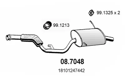 Silenciador posterior Bmw 3 Compact