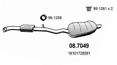 Silenciador posterior Bmw 3 · Bmw 3 Coupe