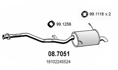Silenciador posterior Bmw 3 · Bmw 3 Touring