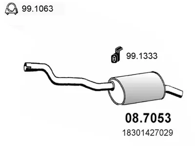 Silenciador posterior Bmw 5 · Bmw 5 Touring